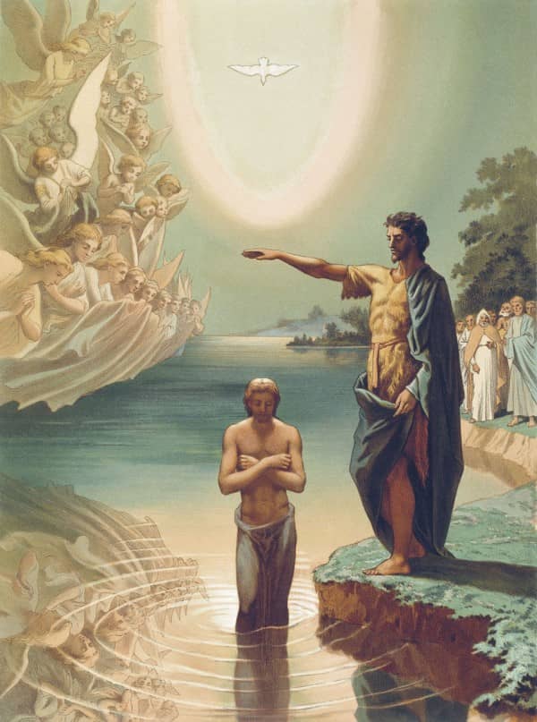 Пробуждение Кундалини на картине «Крещение Христа»