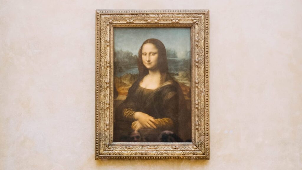 Картина Мона Лиза реализованного художника Леонардо да Винчи